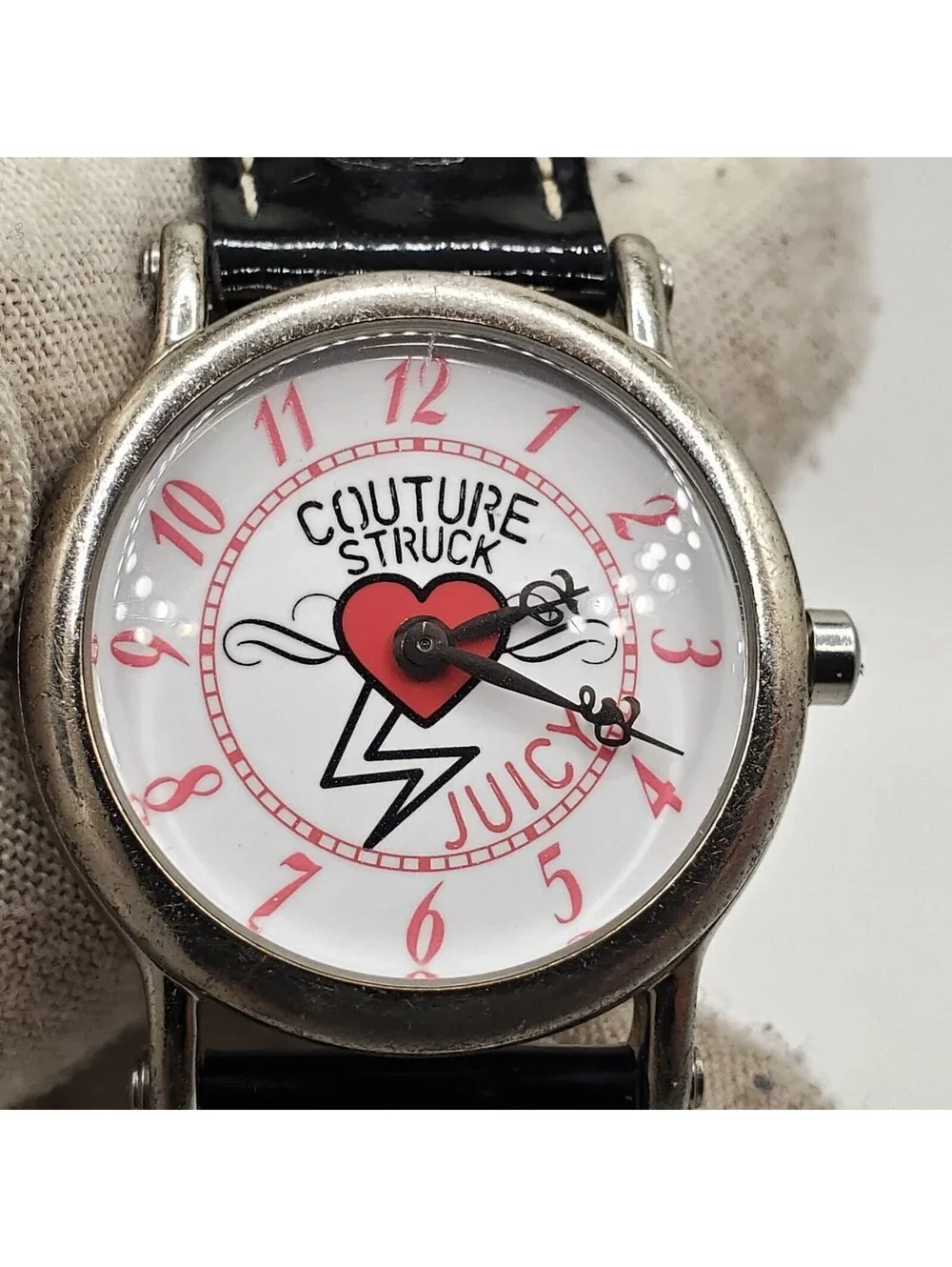 Juicy Couture struck watch JC.22.3.25.0076 Women New Battery Black Band 30mm